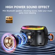 JYX Waterproof Bluetooth Speaker 30W Stereo Portable with Deep Bass, DJ Lights, TWS, Water-Resistant, TF Card, USB, 6-8H Playtime