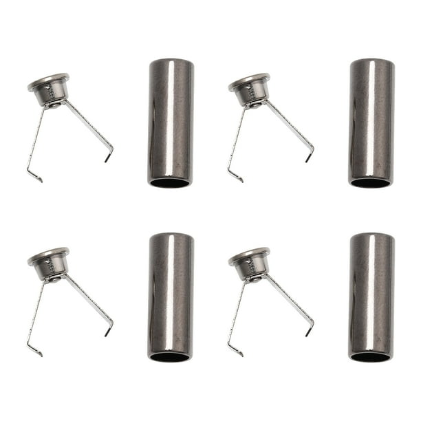 EeaseMX 4 cierres de aleación de zinc para hacer tú mismo, hebillas para cordones de zapatos, sombreros, cuerdas, cierres de cabeza, hebillas de enchufe.
