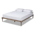 thumbnail image 1 of Baxton Studio Iseline King Size Grey Finished Wood Platform Bed Frame, 1 of 9