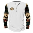 thumbnail image 2 of Goodtrade8 Casual Mens Tops Plus Size Button White Long Sleeve Printed Crew Neck Mens Shirts Long Sleeve, 2 of 4