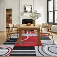 thumbnail image 4 of Garvee Modern Geometric Area Rugs 5'x7' Living Room Rugs, Abstract Washable Rug Non-Slip Soft Indoor Throw Carpet Stain Resistant Rug for Dining Room Bedroom, Red, 4 of 8