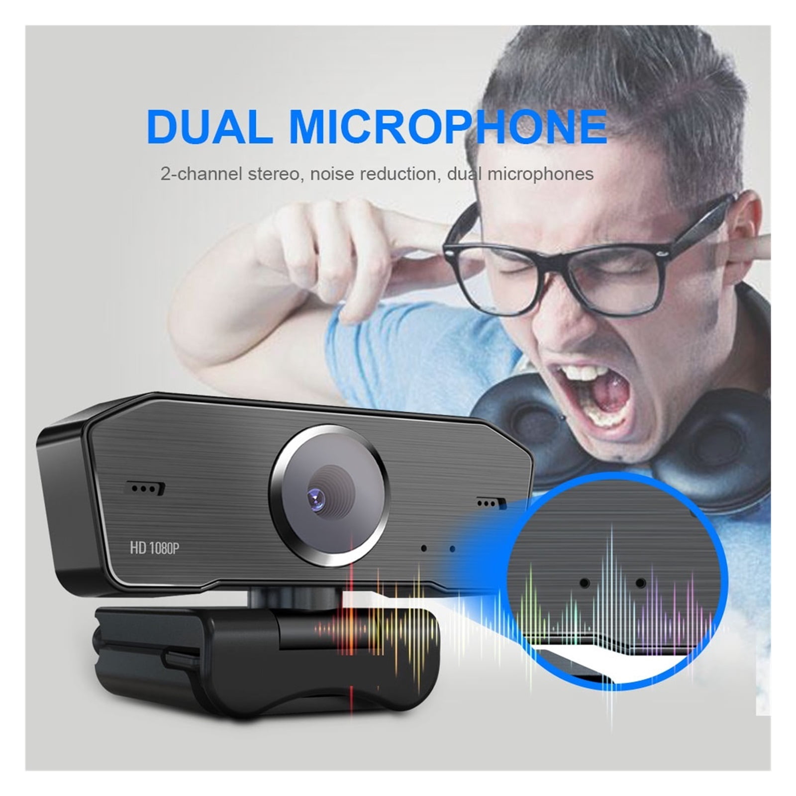 Webcam USB HD Webcam Built-in Microphone Smart 1920 X 1080P 30fps Web Cam Camera For Desktop Laptops PC Game For Conferencing ,HD Video
