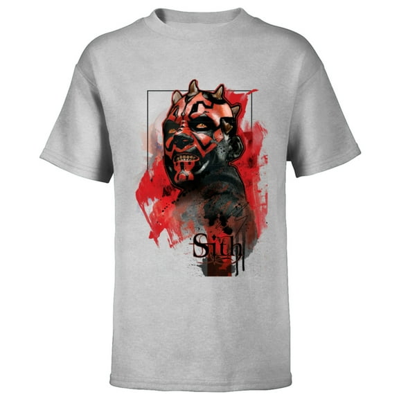 Star Wars Darth Maul Sith - Short Sleeve T-Shirt for Kids - Customized-Athletic Heather