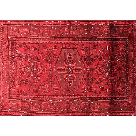 Ahgly Company Indoor Rectangle Persian Red Traditional Area Rugs, 5' x 7'