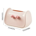 thumbnail image 3 of Tissue Box Dispenser | Bow Tie & Handbag Design | Durable Plastic | Wide Opening for Easy Access | Home, Office Decor Storage | 8.3x4.9x4.9 in | Pink Green Yellow | 1 Pack, 3 of 6