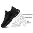 thumbnail image 6 of Larnmern Widen Slip-On Air Cushion Work Shoes for Men | Waterproof, Breathable Flyknit with Steel Toe Safety, 6 of 9