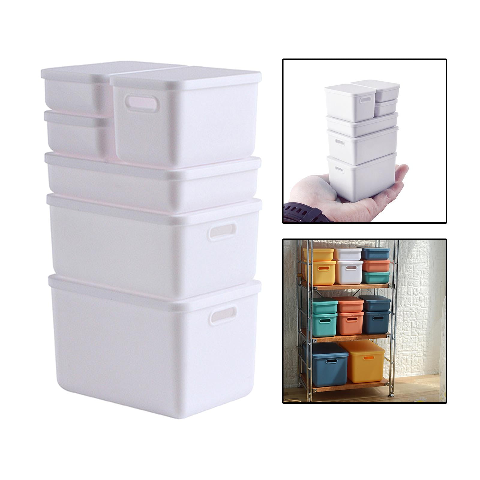 Organizer Container with Lid Por Dollhouse Accessory Cute Storage Box