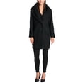 thumbnail image 1 of DKNY Veste Coquille Souple pour Femmes, Midi Noire avec 2 Boutons et Large Capuche,S, 1 of 1
