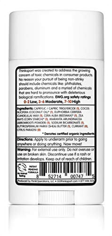 Thinksport Déodorant Naturel - Pamplemousse et Cassis