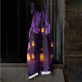 thumbnail image 6 of Women's Rompers Funny Spaghetti Strap Halloween Costumes Boho Floral Print Spooky Season Outfit Trendy Loose Romper Daily Party Outfits, 6 of 6