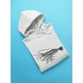 thumbnail image 3 of Common Prawn Sketch Hoodie Men -Image by Shutterstock, Male Large, 3 of 4