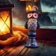 thumbnail image 4 of Halloween Decorations Garden Decor Owl Statues Fall Decorations For Outdoor Resin Owl Figurines Owl Gardening Gifts For Family, 4 of 6