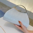 thumbnail image 5 of Clutch Purses for Women Evening Bags Party Clutches Handbag With Detachable Chain Strap for Cocktail Party Wedding Purses with Pleated, 5 of 11