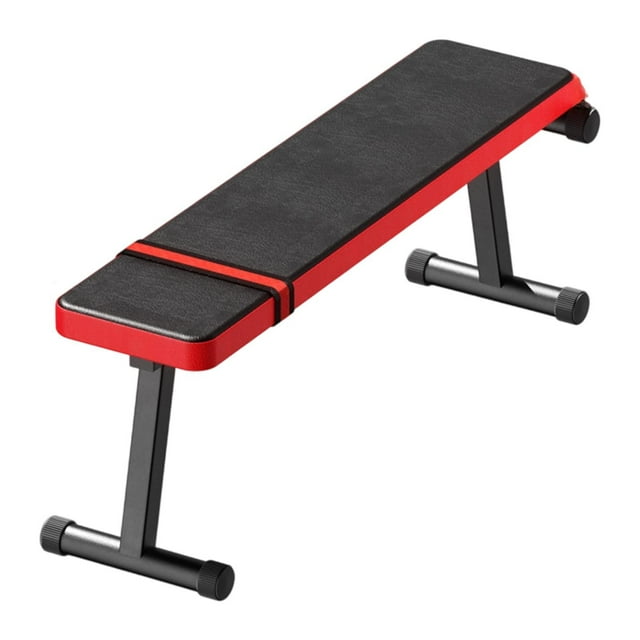 Siruishop Flat Weight Bench, Heavy Duty Sturdy Equipment Multi Purpose for Strength Training for Training Home Use Bench Press Dumbbell