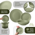 thumbnail image 2 of Vajilla Vascella Verde Mate para 4 personas 12 piezas, 2 of 6