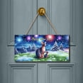 thumbnail image 2 of Happy New Year Sphynx Family Cheer Winter Midnight Firework Landscape Wood Sign Cat Lover Kitten Owner Gifts Idea Hanging Wall Home Decor - 02025, 2 of 5