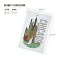 thumbnail image 4 of Lantern Press 1000 Piece Jigsaw Puzzle, Chicago, Illinois, Vintage Watercolor Skyline, 4 of 5