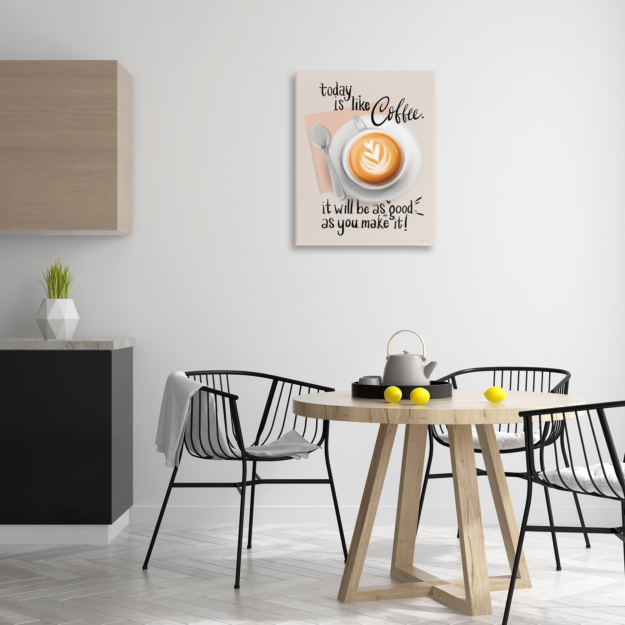 Stupell Industries Today Is Like Coffee Food & Beverage Painting Wrapped Canvas Art Print Wall Art, 24 x 30