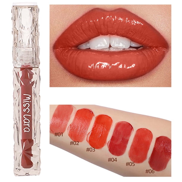 Hot6sl Liquidación de Ahorros de Verano Brillo Labial Líquido y Brillo Labial Hidratante y Larga Duración y Antiadherente, Maquillaje Adecuado para Mujeres y Niñas, 1,8 Ml
