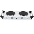 thumbnail image 5 of Parrilla Eléctrica 2 Quemadores de Disco con Asa IUSA Reacondicionado blanco, 5 of 5
