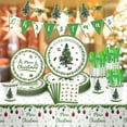 thumbnail image 4 of Nkmbld 114Pcs Christmas Disposable Paper Dinnerware Set Includes Plates, Cups, Napkins, Knives, Forks, Spoons, Pull Flag, Tablecloth for Christmas Party Supplies, 4 of 6