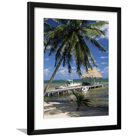 Main Dive Site in Belize, Ambergris Caye, Belize, Central America Framed Print Wall Art By Gavin (Best Dive Sites In Belize)