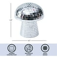 thumbnail image 4 of Urban Shop Disco Mushroom Decorative Figurine, 6.9" H x 6.3" W, 4 of 8