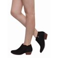 thumbnail image 7 of soda fc67 women's western inside zipper stacked heel ankle booties, 7 of 7