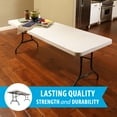 thumbnail image 4 of Lifetime 8' Commercial Grade High-Quality Folding Table, Almond (22984), 4 of 11