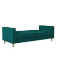thumbnail image 2 of Futon avec rangement Liberty de CosmoLiving, velours vert, 2 of 9