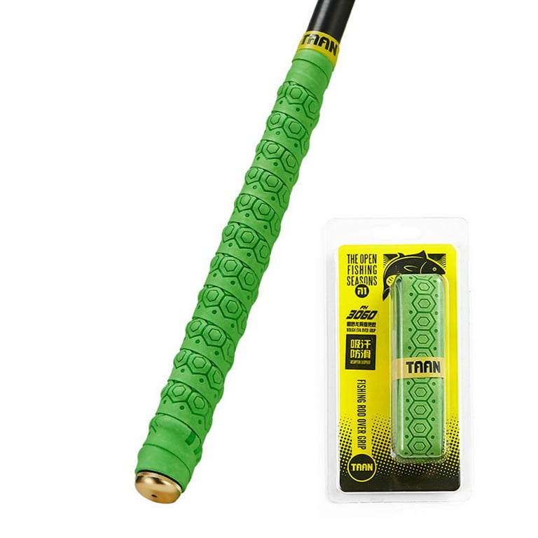 Fishing Tackle Elastic Durable Comfortable Fishing Rod Sweatband Tennis  Racket Wrap Badminton Racket Grip Tape Fishing Pole Belt BLACK 1.5M 