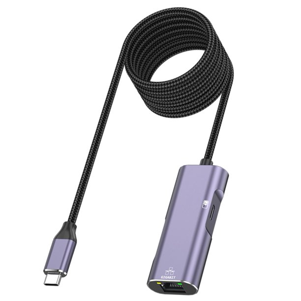 Convertidor de Cable de Red para Teléfono Móvil PD32 Typec A Tarjeta de Red Gigabit con Carga para Transmisión en de para y para