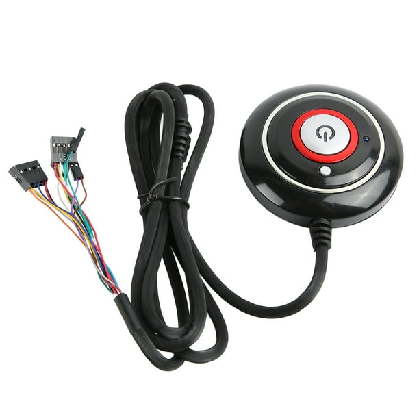Démarrage à Distance PC, Bouton D'alimentation PC Matériau ABS Léger Plug  And Play Pour Ordinateur De Bureau 2 USB Et Audio 