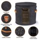 thumbnail image 4 of Caja de Almacenamiento Redonda para Sombreros - Caja Plegable para Sombreros con Tapa para Ropa de Peluche y Juguetes de Animales, Caja Organizadora de Transporte Gris Oscuro, 4 of 5
