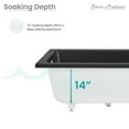 thumbnail image 4 of Voltaire 54" x 30" Reversible Drain Drop-In Bathtub in Matte Black, 4 of 11