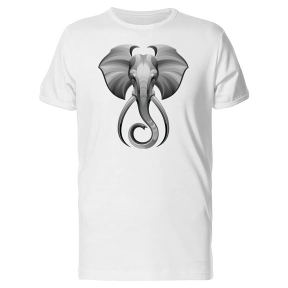 Cartoon Elephant Head Tee Men's -Image by Shutterstock
