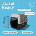 thumbnail image 5 of Vibrant Life Medium Hard-Sided Pet Carrier, Black and Gray, 50 lb Limit, 5 of 9