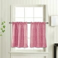 thumbnail image 7 of 2Pc Curtains Star Curtains Short Curtains Small Curtains Rod Curtains Kitchen Coffee Curtains Bedroom Curtains Lace Curtains 29 X 36 Inch 2 Panels, 7 of 7