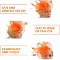 thumbnail image 3 of White Fascinator Fashion Headbands Fascinators Hat Flower Mesh Ribbons, 3 of 5
