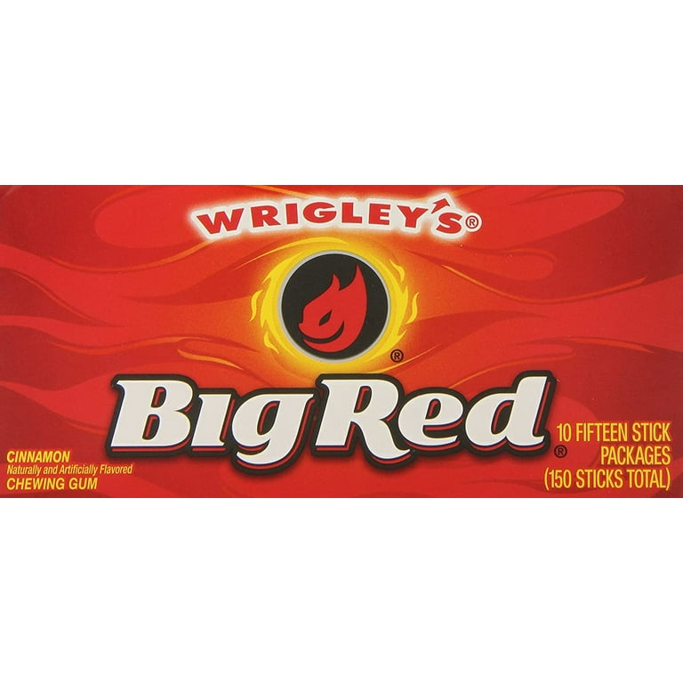Wrigleys Big Red, 15-Count (Pack of 10) - Walmart.com