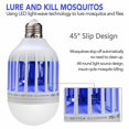 thumbnail image 3 of Ampoule Anti-Insectes E26/E27 2 en 1 Lampe Électronique Anti-Moustiques Piège à Insectes Intégré Lampe Répulsive LED Intérieur Extérieur Camping Voyage Maison Jardin (3 PACK), 3 of 9