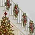 thumbnail image 4 of Adornos navideños Dainzusyful, adornos navideños rojos, luces LED preiluminadas inalámbricas Anker para escaleras, decoración navideña, decoración del hogar, artículos en liquidación., 4 of 8
