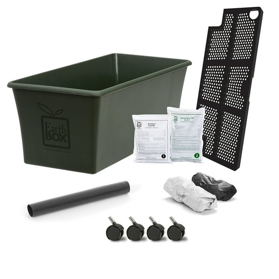 EarthBox Original Garden Kit with Standard 7-7-7 Fertilizer - Dark Green