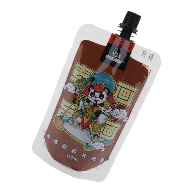 Pintura acrílica Tubos de 120 ml Artistas que pintan pigmenti Pintura acrílica en colores pastel Color multiusos marron oscuro