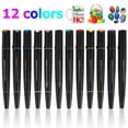 thumbnail image 1 of 12 Colors Acrylic Pen Set Waterproof Acrylic Painters for Lettering Writing Coloring Drawing Dual-Tip Marker Pen Craft Making Acrylic Paint Pens Set for Rock Stone Ceramic Glass, 1 of 9