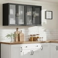 thumbnail image 7 of Wood Medicine Wall Cabinet with Acrylic Glass Doors, Kitchen Wall Cabinets with Adjustable Shelf, Laundry Room Wall Mounted Cabinet, Bathroom Wall Cabinet Set of 2, 7 of 7