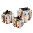 thumbnail image 2 of Christmas Decorations Lighted Gift Boxes Set Of 3 White Present Boxes With 80Led Mini Bulb Box Decor For Under Xmas Tree Decorations Yard 50% off Clearance, 2 of 7