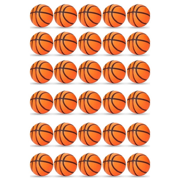 30 Piezas de Mini Pelota de Baloncesto para Favores de Fiesta, Mini Pelota AntiestréS, Pelota Hinchable de Baloncesto, Mini Pelota Deportiva de Espuma, Para Recompensa Escolar