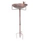 thumbnail image 1 of Baño para pájaros de jardín con estaca de metal, comedero para pájaros, decoración para exteriores, cuenco para pájaros pequeños y loros., 1 of 5
