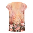 thumbnail image 4 of Hauts d'Été pour Femmes, Débardeur à Manches Courtes Décontracté Basique Blouses Amples, 4 of 5